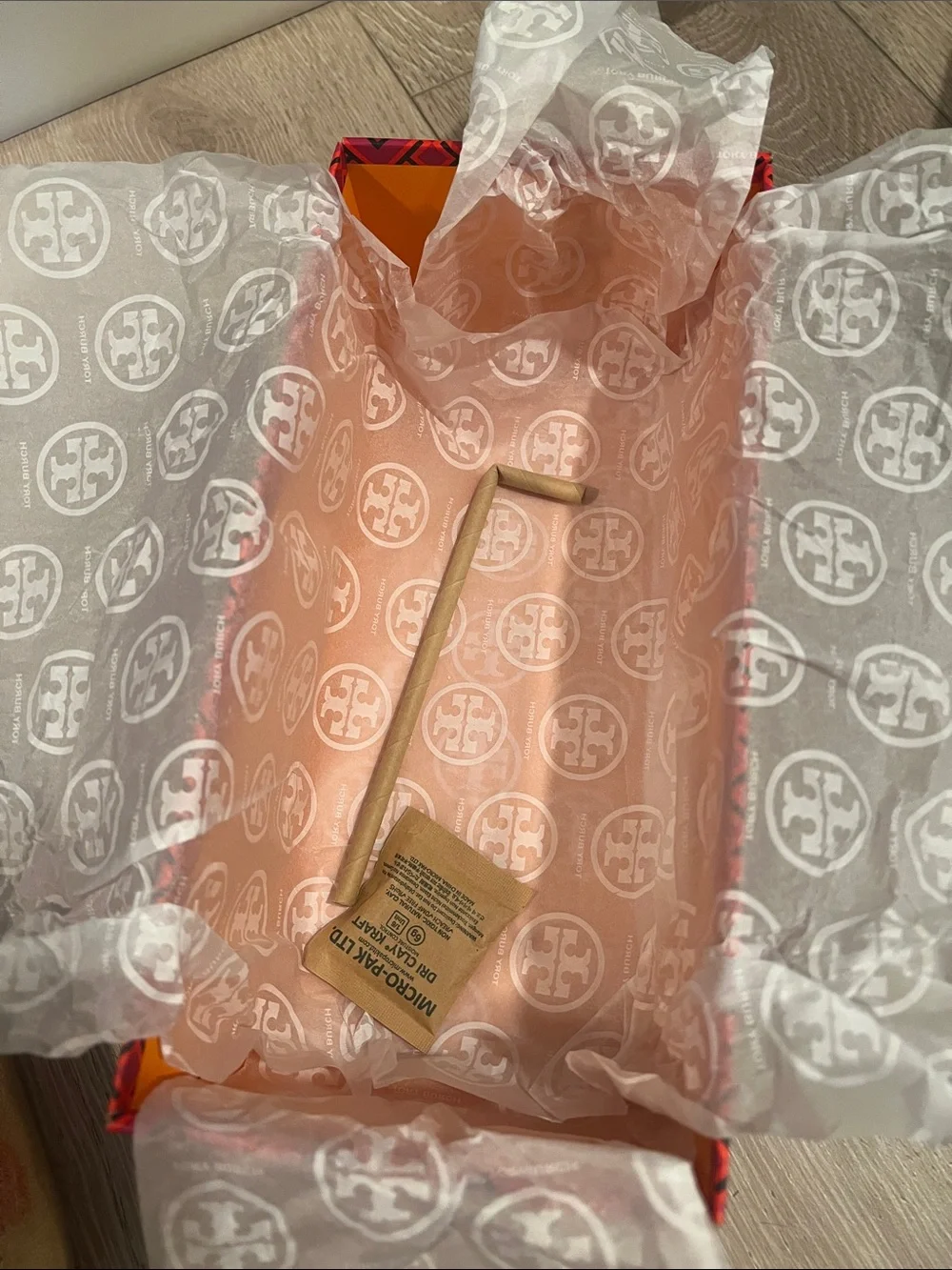 Tory Burch Gold Logo Minnie Travel Ballet Flats Sz 5